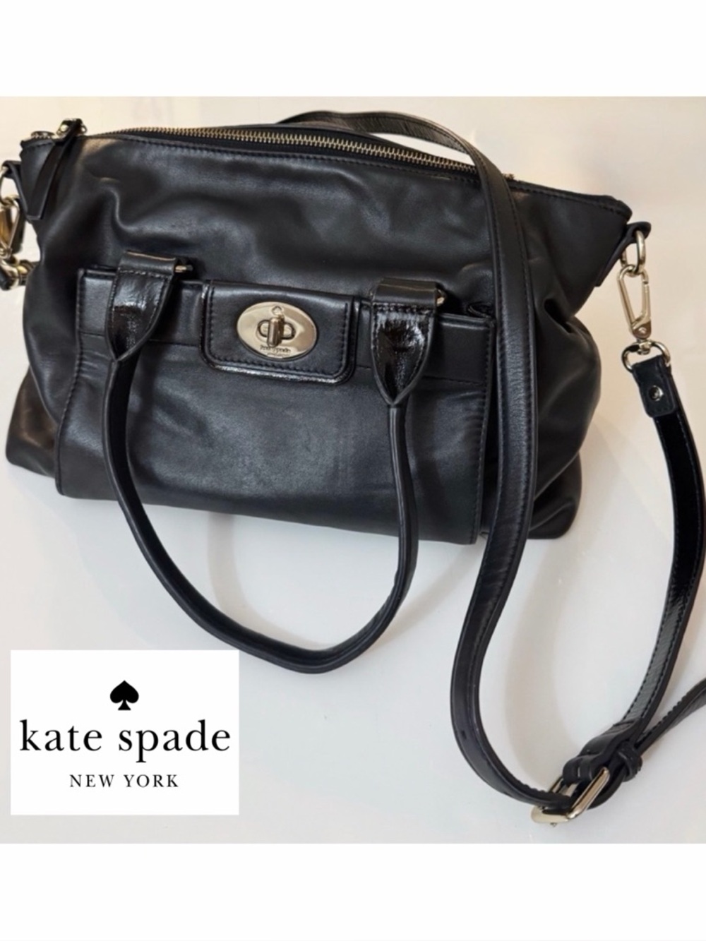 Kate Spade Black Leather Handbag